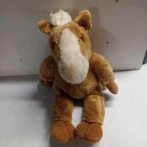 Dan Dee Chestnut Horse Buttery Soft Dress Me Plush Pony 18" Vintage